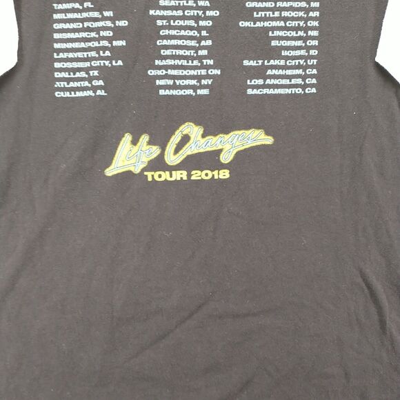 Thomas Rhett Mens 2018 Tour T-Shirt Black Large Crew Neck 3/4 Sleeve Knit - Picture 8 of 14